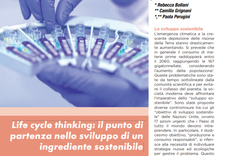 Life Cycle Thinking: l’ingrediente cosmetico sostenibile.