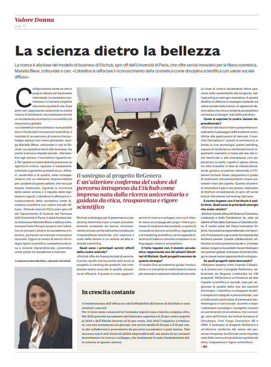 Etichub on Valore Donna